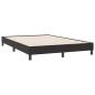 Preview: Boxspringbett mit Matratze Schwarz 160x220 cm Samt