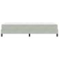 Preview: Boxspringbett mit Matratze Hellgrau 90 x 210 cm Stoff