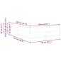 Preview: Boxspringbett mit Matratze Dunkelgrau 120 x 210 cm Stoff