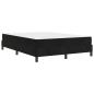 Preview: Boxspringbett mit Matratze Schwarz 140 x 210 cm Stoff