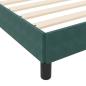 Preview: ARDEBO.de - Boxspringbett mit Matratze Dunkelgrün 140 x 210 cm Stoff