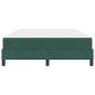Preview: Boxspringbett mit Matratze Dunkelgrün 140 x 210 cm Stoff