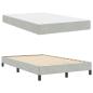 Preview: Boxspringbett mit Matratze Hellgrau 120 x 220 cm Stoff
