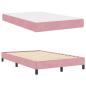 Preview: Boxspringbett mit Matratze Rosa 120 x 220 cm Stoff