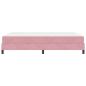 Preview: Boxspringbett mit Matratze Rosa 140 x 220 cm Stoff