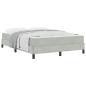 Preview: Boxspringbett mit Matratze Hellgrau 160 x 220 cm Stoff