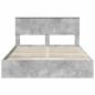 Preview: Aufbewahrungsbett Beton Grau 135 x 190 cm Holzwerkstoff