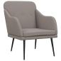 Preview: ARDEBO.de - Sessel Taupe 63x76x80 cm Stoff