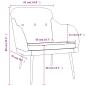 Preview: Sessel Taupe 63x76x80 cm Stoff