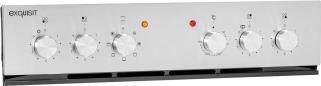 Preview: Exquisit EHE 156-2.1 UBZ-Set EEK: A Herdset mit Glaskeramikkochfeld, 59,5 cm breit, 59 L, Autoprogramme, Edelstahl