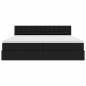 Preview: Aufbewahrungsbett mit Matratze Schwarz 200 x 200 cm Kunstleder