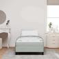 Preview: Boxspringbett mit Matratze Hellgrau 90 x 220 cm Stoff
