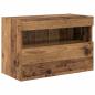 Preview: TV-Wandschrank-Set mit LED-Lichtern Wandmontiert 7 pcs Altholz