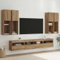 Preview: ARDEBO.de - TV-Wandschrank-Set mit LED-Lichtern 7 pcs Artisan-Eiche