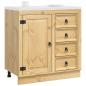Preview: Schrank mit Regal Honig 80 x 46 x 81.5 cm Massives Kiefernholz