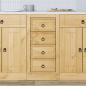 Preview: Schrank SKI Honigbraun 40 x 46 x 81 cm Massives Kiefernholz
