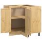 Preview: Schrank mit Regal Honig 60 x 32 x 40 cm Massives Kiefernholz