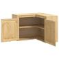 Preview: Schrank mit Regal Honig 80 x 80 x 60 cm Massives Kiefernholz