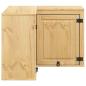 Preview: Schrank mit Regal Honig 80 x 80 x 60 cm Massives Kiefernholz
