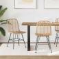 Preview: ARDEBO.de - Esszimmerstuhl 2 pcs Natur 44,5 x 55 x 85 cm Rattan und Eisen