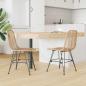 Preview: Esszimmerstuhl 2 pcs Natur 44,5 x 55 x 85 cm Rattan und Eisen