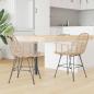 Preview: Esszimmerstuhl 2 pcs Natur 57 x 54,5 x 85 cm Rattan und Eisen