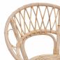 Preview: Esszimmerstuhl 2 pcs Natur 65 x 55,5 x 81 cm Rattan und Eisen
