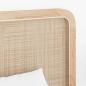 Preview: Kopfteil mit Kopfteil Natur 100 x 55 x 3 cm Rattan