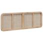 Preview: Kopfteil mit Kopfteil Natur 160 x 55 x 3 cm Rattan