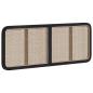 Preview: Kopfteil mit Kopfteil Schwarz 140 x 55 x 3 cm Rattan