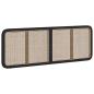 Preview: Kopfteil mit Kopfteil Schwarz 160 x 55 x 3 cm Rattan