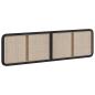 Preview: Kopfteil mit Kopfteil Schwarz 200 x 55 x 3 cm Rattan