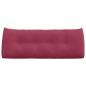 Preview: Rückenkissen Weinrot 120 x 24 x 50 cm Samt