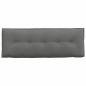 Preview: Rückenkissen Dunkelgrau 140 x 50 cm Mikrofaserstoff