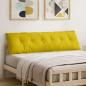 Preview: ARDEBO.de - Rückenkissen Gelb 180 x 50 cm Cordstoff
