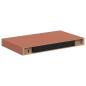 Preview: Wandregal Wandhalterung 2 Stk. Rot 40 x 23,5 x 3,8 cm