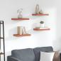 Preview: ARDEBO.de - Wandregale 4 pcs Rot 40 x 23,5 x 4 cm Holzwerkstoff
