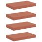 Preview: Wandregale 4 pcs Rot 40 x 23,5 x 4 cm Holzwerkstoff
