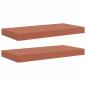 Preview: Wandregale 2 pcs Rot 50 x 23,5 x 4 cm Holzwerkstoff
