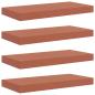 Preview: Wandregale 4 pcs Rot 50 x 23,5 x 4 cm Holzwerkstoff