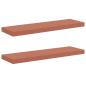 Preview: Wandregale 2 pcs Rot 80 x 23,5 x 4 cm Holzwerkstoff