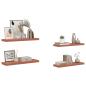 Preview: Wandregale 4 pcs Rot 80 x 23,5 x 4 cm Holzwerkstoff