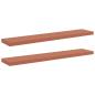 Preview: Wandregale 2 pcs Rot 120 x 23,5 x 4 cm Holzwerkstoff