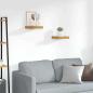 Preview: ARDEBO.de - Wandregale 2 pcs Braun 23 x 23,5 x 4 cm Holzwerkstoff