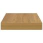 Preview: Wandregale 2 pcs Braun 23 x 23,5 x 4 cm Holzwerkstoff