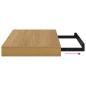 Preview: Wandregal Wandmontiert Braun 40 x 23,5 x 4 cm Holzwerkstoff