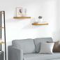 Preview: ARDEBO.de - Wandregale 2 pcs Braun 40 x 23,5 x 4 cm Holzwerkstoff