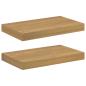 Preview: Wandregale 2 pcs Braun 40 x 23,5 x 4 cm Holzwerkstoff
