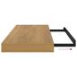 Preview: Wandregal Wandmontiert Braun 60 x 23,5 x 4 cm Holzwerkstoff