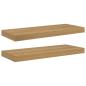 Preview: Wandregale 2 pcs Braun 60 x 23,5 x 4 cm Holzwerkstoff